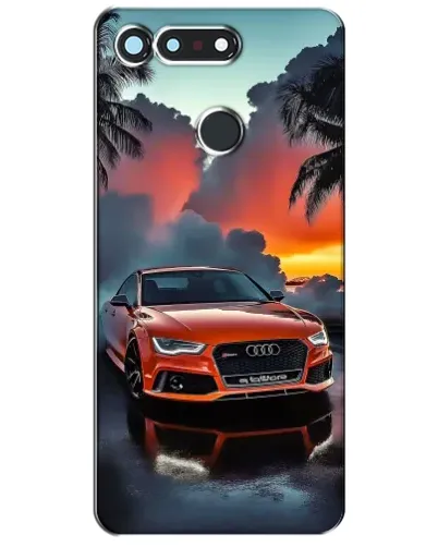Чехол для Huawei Honor View 20 / V20 с картинкой «Audi — закат»
