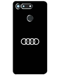 Чехол для Huawei Honor View 20 / V20 с картинкой «Audi White Logo»