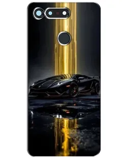 Чехол для Huawei Honor View 20 / V20 с картинкой «Ночной Lamborghini драйв»