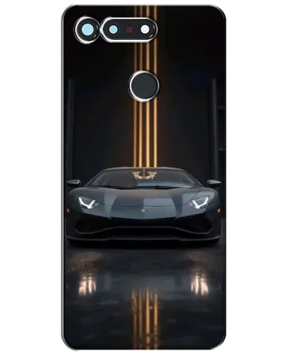 Чехол для Huawei Honor View 20 / V20 с картинкой «Lamborghini золотые линии»