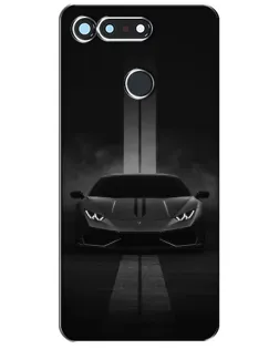 Чехол для Huawei Honor View 20 / V20 с картинкой «Lamborghini симметрия дорог»