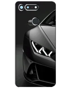 Чехол для Huawei Honor View 20 / V20 с картинкой «Lamborghini фары детализация»
