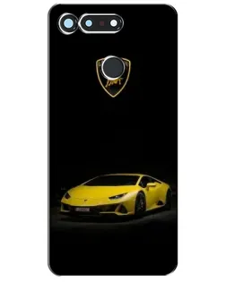Чехол для Huawei Honor View 20 / V20 с картинкой «Lamborghini желтый акцент»
