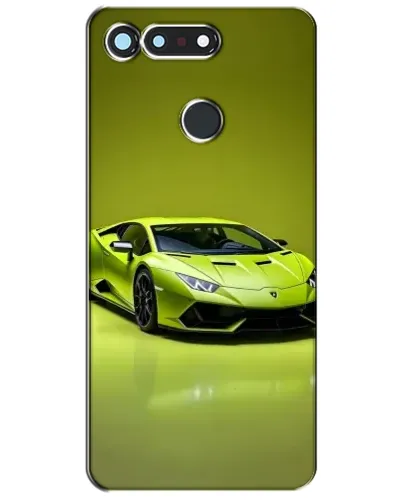 Чехол для Huawei Honor View 20 / V20 с картинкой «Салатовый Lamborghini Huracan»