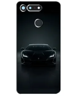 Чехол для Huawei Honor View 20 / V20 с картинкой «Черный Lamborghini Aventador»