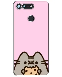 Чехол для Huawei Honor View 20 / V20 с картинкой «Pusheen и печенье» Чехол для Huawei Honor View 20 / V20 с картинкой «Pusheen и печенье»