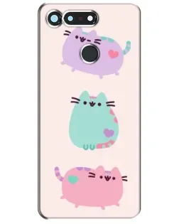 Чехол для Huawei Honor View 20 / V20 с картинкой «Pusheen трио» Чехол для Huawei Honor View 20 / V20 с картинкой «Pusheen трио»