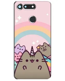 Чехол для Huawei Honor View 20 / V20 с картинкой «Единорог Pusheen» Чехол для Huawei Honor View 20 / V20 с картинкой «Единорог Pusheen»
