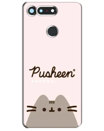 Чехол для Huawei Honor View 20 / V20 с картинкой «Pusheen логотип»