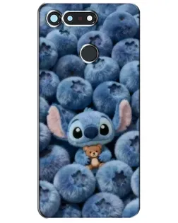 Чехол для Huawei Honor View 20 / V20 с картинкой «Стич и голубика» Чехол для Huawei Honor View 20 / V20 с картинкой «Стич и голубика»