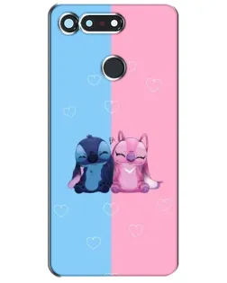 Чехол для Huawei Honor View 20 / V20 с картинкой «Stitch и Angel Love» Чехол для Huawei Honor View 20 / V20 с картинкой «Stitch и Angel Love»
