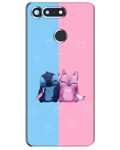 Чохол для Huawei Honor View 20 / V20 з картинкою «Stitch та Angel Love»