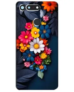 Чехол для Huawei Honor View 20 / V20 с картинкой «Цветочная феерия»