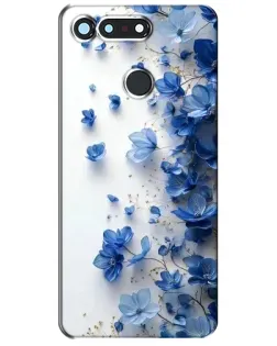 Чехол для Huawei Honor View 20 / V20 с картинкой «Голубой цветочный каскад»