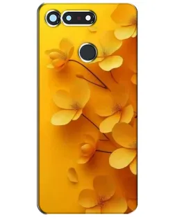 Чехол для Huawei Honor View 20 / V20 с картинкой «Золотые лепестки»