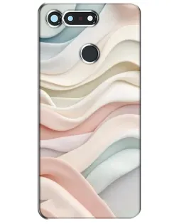 Чехол для Huawei Honor View 20 / V20 с картинкой «Пастельные нежные волны»