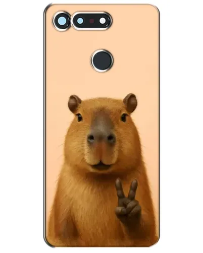 Чехол для Huawei Honor View 20 / V20 с картинкой «Капибара виктория»
