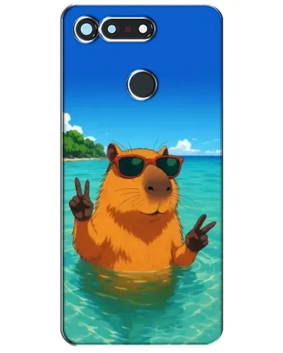Чехол для Huawei Honor View 20 / V20 с картинкой «Морская капибара»