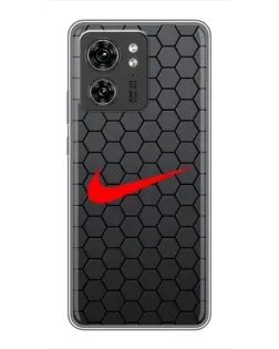 Чехол для Huawei Enjoy 90 Plus с картинкой «Nike — карбоновая сетка»