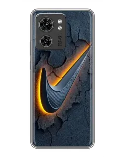 Чехол для Huawei Enjoy 90 Plus с картинкой «Объемный логотип Найк»