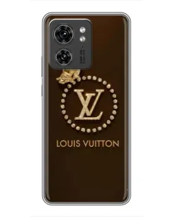 Чехол для Huawei Enjoy 90 Plus с картинкой «LV — золотая печать»