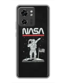 Чохол для Huawei Enjoy 90 Plus з картинкою «NASA — крокуємо по Місяцю»