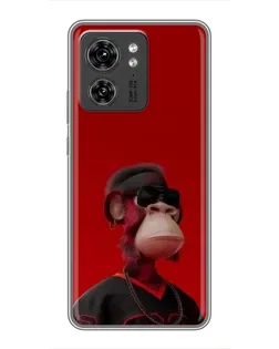 Чохол для Huawei Enjoy 90 Plus з картинкою «Bored Ape в червоному»