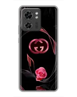 Чехол для Huawei Enjoy 90 Plus с картинкой «Gucci — неоновая роза»