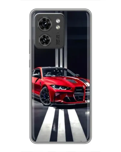 Чехол для Huawei Enjoy 90 Plus с картинкой «Красная BMW на дороге»