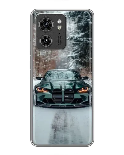 Чехол для Huawei Enjoy 90 Plus с картинкой «BMW в зимнем лесу»