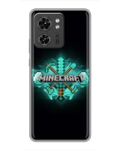 Чехол для Huawei Enjoy 90 Plus с картинкой «Minecraft Diamond лого»