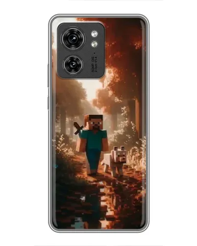 Чехол для Huawei Enjoy 90 Plus с картинкой «Стив в лесу»