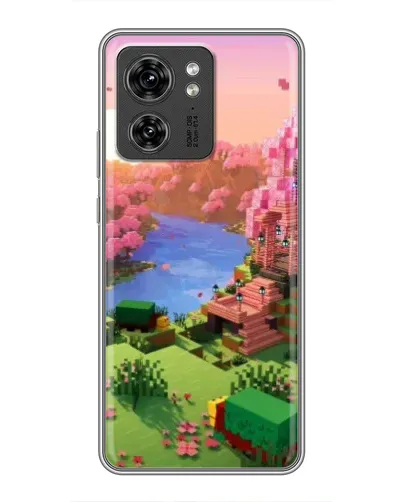 Чехол для Huawei Enjoy 90 Plus с картинкой «Розовое дерево Minecraft»