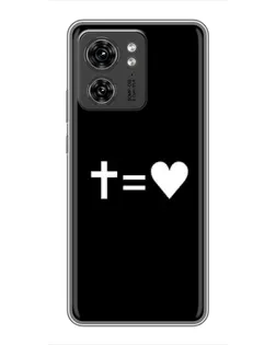 Чехол для Huawei Enjoy 90 Plus с картинкой «Крест и Сердце»