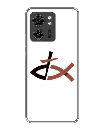 Чехол для Huawei Enjoy 90 Plus с картинкой «Рыба и крест»