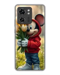 Чехол для Huawei Enjoy 90 Plus с картинкой «Микки с тюльпанами»