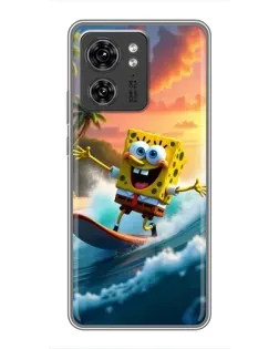 Чехол для Huawei Enjoy 90 Plus с картинкой «Губка Боб серфингист»