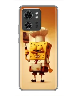 Чехол для Huawei Enjoy 90 Plus с картинкой «Губка Боб повар»