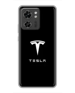 Чохол для Huawei Enjoy 90 Plus з картинкою «Tesla White Logo»