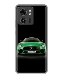 Чехол для Huawei Enjoy 90 Plus с картинкой «Mercedes — неоновый лого»