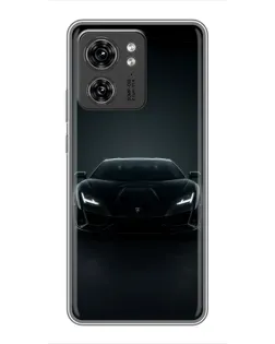 Чохол для Huawei Enjoy 90 Plus з картинкою «Чорний Lamborghini Aventador»