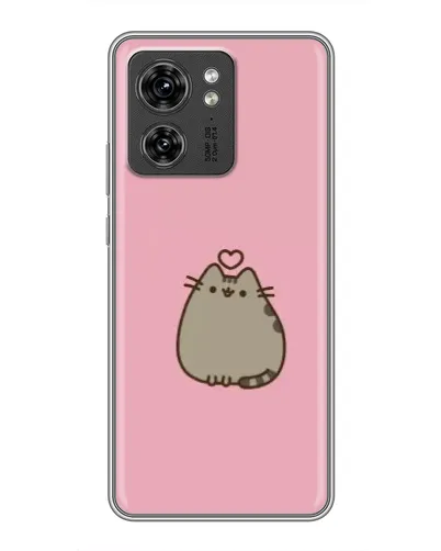 Чехол для Huawei Enjoy 90 Plus с картинкой «Pusheen сердце»