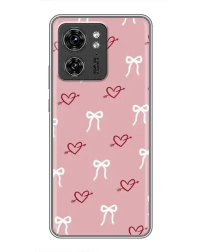 Чохол для Huawei Enjoy 90 Plus з картинкою «Серця та банти»