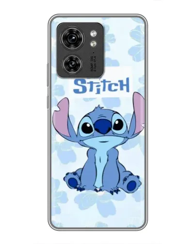 Чехол для Huawei Enjoy 90 Plus с картинкой «Stitch среди цветов»