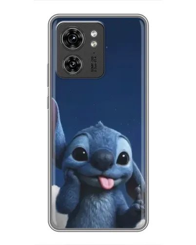 Чехол для Huawei Enjoy 90 Plus с картинкой «Стич в облаках»