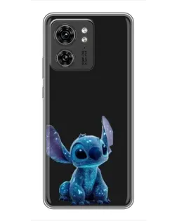 Чехол для Huawei Enjoy 90 Plus с картинкой «Стич на черном»