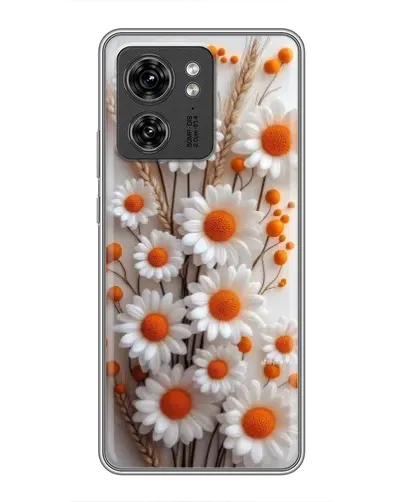 Чохол для Huawei Enjoy 90 Plus з картинкою «Білі сухоцвіти»