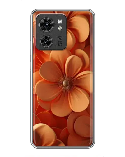 Чохол для Huawei Enjoy 90 Plus з картинкою «Помаранчева макро квітка»