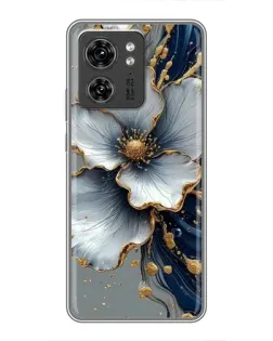 Чохол для Huawei Enjoy 90 Plus з картинкою «Біла квітка та золотий флюїд»