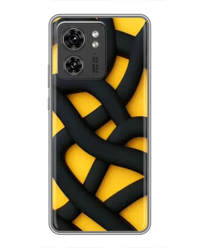 Чохол для Huawei Enjoy 90 Plus з картинкою «Чорне жовте переплетення» Чохол для Huawei Enjoy 90 Plus з картинкою «Чорне жовте переплетення»